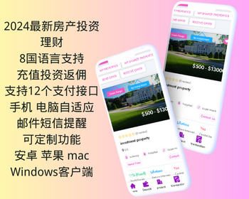 多语言房产投资理财系统 - Laravel