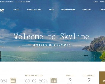 英文版旅游房屋酒店网站旅游游荡设备推广宣传网页模板源码html静态版 - HTML / 前端静态