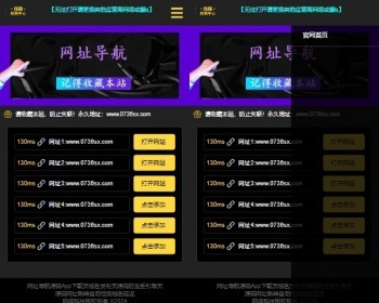 网址导航页面可自动测域名延迟 - HTML / 前端静态