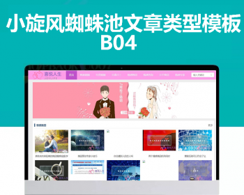 小旋风蜘蛛池站群模板html文章新闻资讯类型模板蜘蛛池站群源码模板b04 - PHP