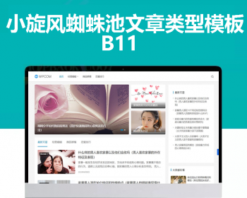 小旋风蜘蛛池站群模板html文章新闻资讯类型模板蜘蛛池站群源码模板b11 - PHP