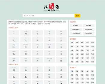帝国cms自适应html5查字典/汉语字典大全/字典查询网站源码整站模板sinfo插件带采集 - PHP