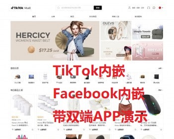 全开源Java多语言跨境电商外贸商城Facebook+TikToKshop内嵌商城I商家入驻I批量下单