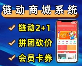 正版SaaS分销商城小程序商城小程序链动2+1拼团砍价积分商户入驻积分商城 - PHP