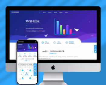 （自适应移动端）seo快排网站pbootcms模板 大气的IT网络软件公司网站源码下载 - PHP