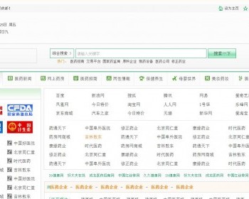 医药网址导航栏类网站模板html下载 - HTML / 前端静态