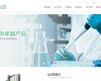 简洁的医疗保健器械生产公司静态网页模板纯HTML - HTML / 前端静态
