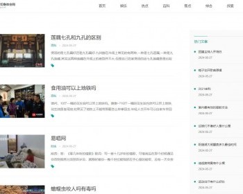 小旋风蜘蛛池资讯模板 新闻站群模板 博客模板czx - HTML / 前端静态