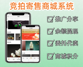 竞拍寄售商城系统源码 文玩字画拍卖软件开发 - PHP