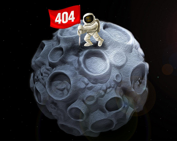 2026超好看的月球404页面HTML源码HTML5响应式404源码 - HTML / 前端静态