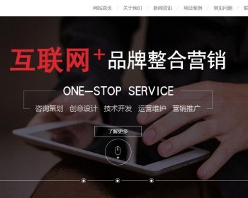 高端炫酷IT网络建站公司网站模板 - HTML / 前端静态