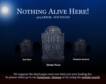 英文404错误页网页模板02_404蓝色个性整体色引导中转 - HTML / 前端静态