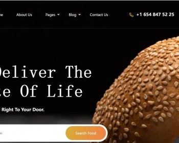 国外快餐美食网站静态HTML源码 - HTML / 前端静态