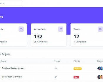 网站建设后台英文后台管理页面模板静态HTML - HTML / 前端静态