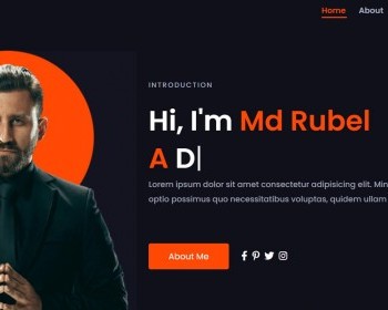 个人博客个人简历模板静态HTML风格源码 - HTML / 前端静态