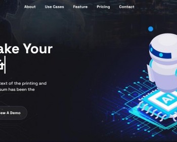 电脑机器人智能AI人工智能创造静态HTML模板 - HTML / 前端静态