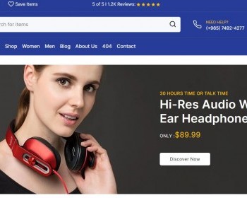 英文综合购物商城购物平台网静态HTML模板 - HTML / 前端静态
