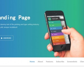 APP官网展示下载网站模板适合手机APP应用官网网站HTML5页面模板 - HTML / 前端静态
