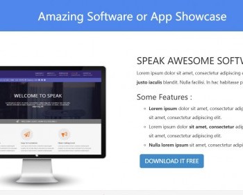 Amazing软件企业公司网站模板_软件Software响应式网站 - HTML / 前端静态