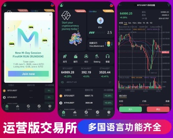 运营版多国语言区块链交易所|USDT/ETH/BTC/C2C/24小时行情/免费搭建/新币申购/新版本 - ThinkPHP