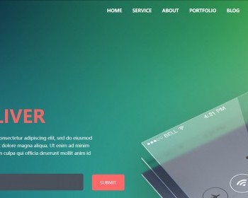带邮件订阅设计企业模板是一款适合手机应用APP - HTML / 前端静态