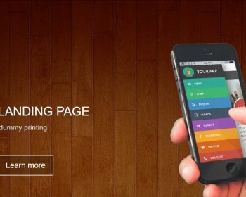 桃木风格手机app官网模板是一款单页大气手机应用 - HTML / 前端静态
