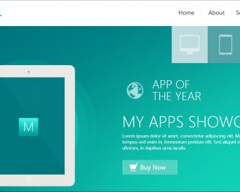 深绿色手机APP开发苹果电脑手机平板网站模板 - HTML / 前端静态