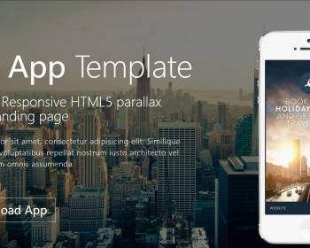 苹果APP官网下载模板是一款手机应用软件下载页面模板 - HTML / 前端静态
