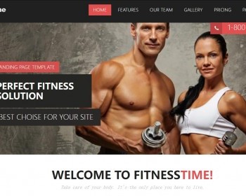 健身器材类HTML5健身运动俱乐部网站模板 - HTML / 前端静态
