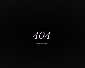 25款珍藏404网页源码/5-glitchy-404 - HTML / 前端静态