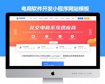网络科技公司官网电商软件开发小程序网站pbootcms模板带手机端 - PHP