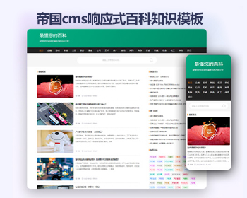 帝国cms百科知识网站模板 响应式新闻资讯帝国cms网站源码 - PHP
