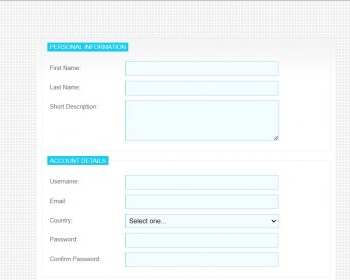 Form报名表单html模板 - HTML / 前端静态
