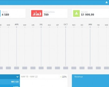 SimpliFlat蓝色管理模板 - HTML / 前端静态