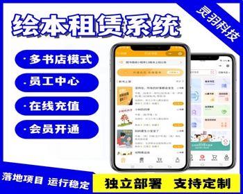 多门店版绘本租赁小程序多书店在线租书借书系统儿童绘本借阅小程序 - ThinkPHP
