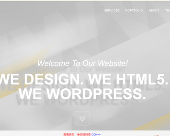 建站精品漂亮bootstrap单页page模板 - HTML / 前端静态
