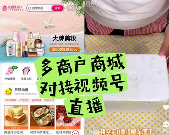多商户商城+对接视频号+直播+短视频带货 - PHP
