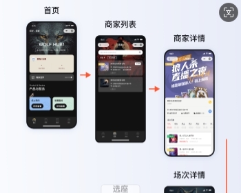 桌游预约小程序/狼人杀剧本杀订桌拼桌组团 - ThinkPHP