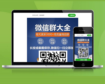 微信群 行业群 宣传页 着陆页 落地页 引导页 - HTML / 前端静态