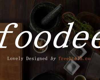 food餐饮外卖O2O行业企业网站模板 - HTML / 前端静态