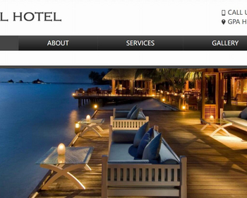 旅游休闲度假酒店网站模板 - HTML / 前端静态