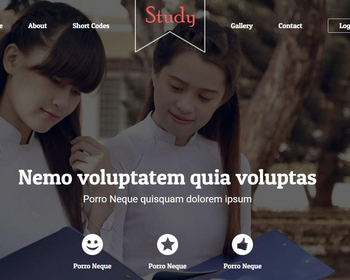 出国留学英语培训网站模板是一款html模板 - HTML / 前端静态