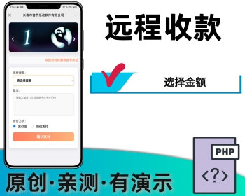 微信支付宝线上收款远程收款下拉选项固定金额 - PHP