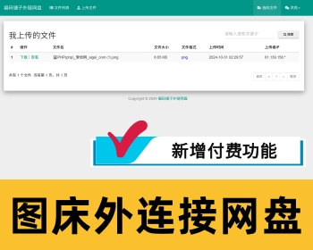 新增付费功能图床外链接网盘增加临时密码查看购买临时密码 - PHP
