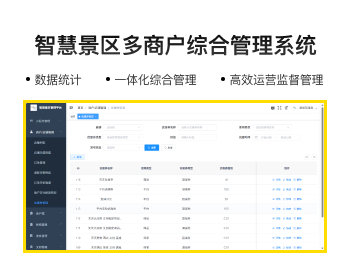 JAVA智慧景区多商户综合管理系统
