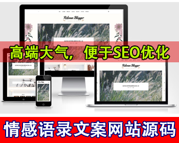 响应式个人博客新闻资讯平台情感语录经典短句子文案网站源码文章评论功能美文故事网站 - PHP