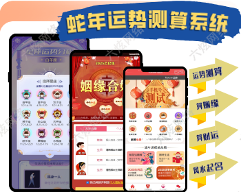 2025蛇年运势测试风水起名源码/八字算命/财运姻缘/周易/运势测算/姻缘/塔罗牌 - PHP