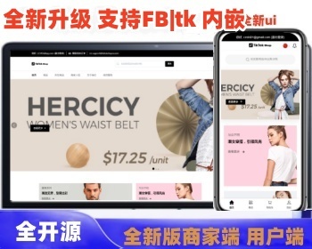 防护版tk跨境商城|Tiktok内嵌跨境商城|多语言跨境独立站防洪|Tiktokshop跨境 - Java