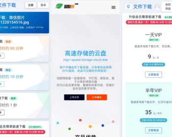 仿闪客网盘储存网盘系统源码运营版 后端带有易支付和微信支付宝官方接口 - ThinkPHP