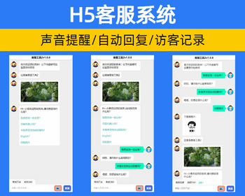 H5简易在线客服系统源码带手机端 H5人工客服聊天网站带自动回复【NY57】 - PHP